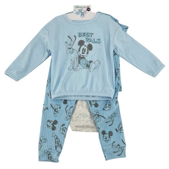 Disney Baby | Boy's Clothing Set | 4 Pieces | Blue & Grey | Various Sizes - Picture 1 of 3